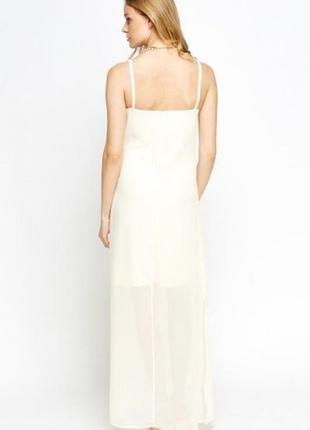 Сукня в білизняному стилі молочного кольору5 фото