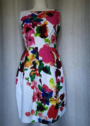100% коттон. новое женское платье, сарафан new york. яркое женское хлопковое летнее платье.