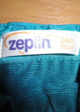 Фирмовые теплые вельветовые штаны джинсы на х/б подкладке zeplin3 фото