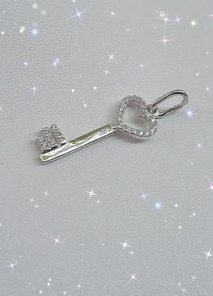🔑 підвіска срібло ключ ключик кулон2 фото