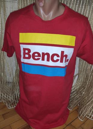 Стильна фірмова футболка катоновая бренд.bench.s-m.унісекс.1 фото