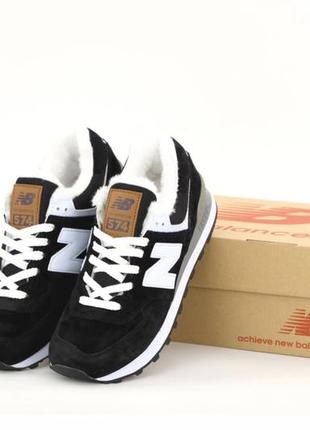 Мужские кроссовки new balance 574 с мехом