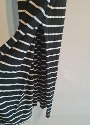 Платье в полоску, макси, с разрезами, сарафан3 фото