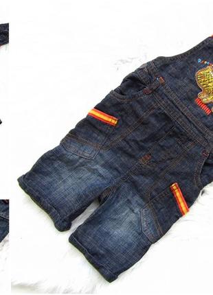Стильний джинсовий напівкомбінезон пісочник marks & spencer