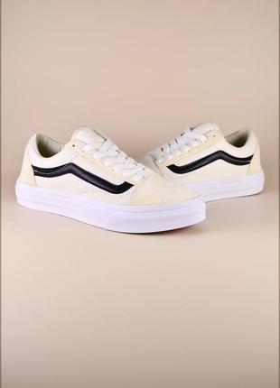 Женские кроссовки vans beige1 фото