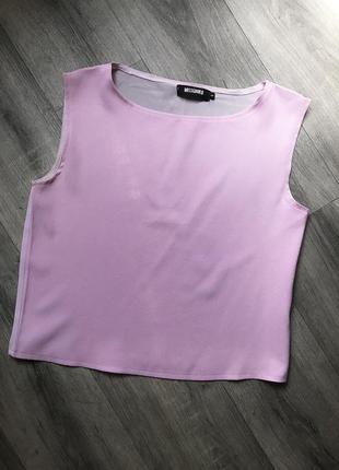 Топ блуза майка з гарною шифоновою спинкою misguided s-m