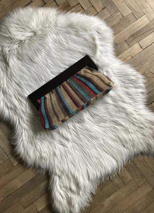Sale! вінтажний клатч з паперової соломки aldo