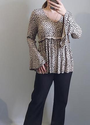 Блуза в анімалістичний принт від boohoo