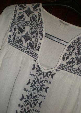 Чудова блуза бохо -вишиванка monsoon) oversize10 фото