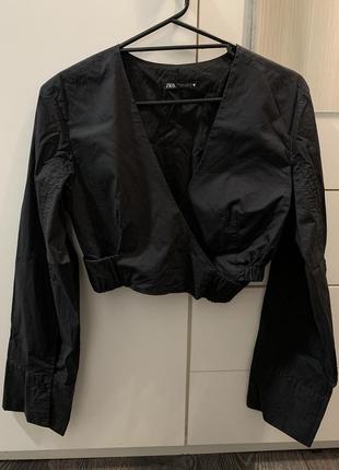 Чорна блуза топ zara нова