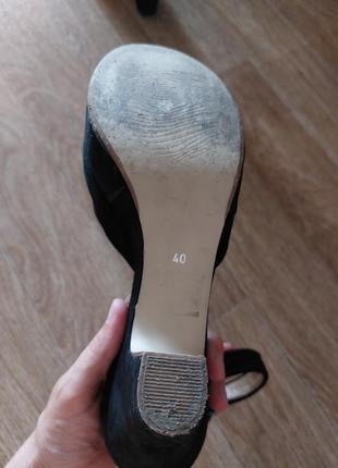 Босоножками сандалии кожаные замшевые платформа4 фото