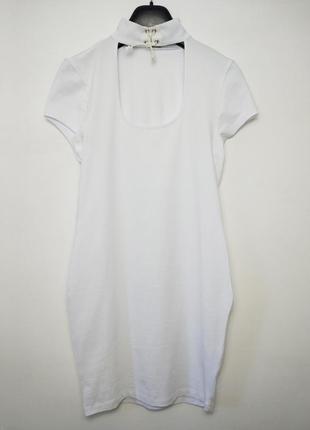 Трикотажное белое мини платье от asos5 фото