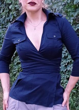 Diane von furstenberg dvf блуза сорочка на запах люкс xs s4 фото