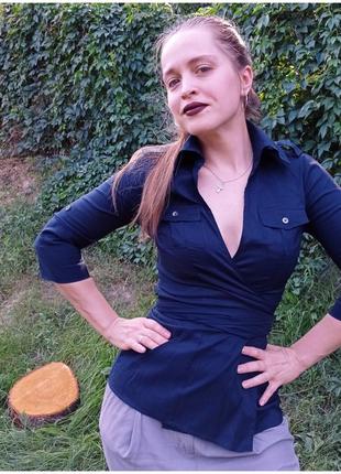 Diane von furstenberg dvf блуза сорочка на запах люкс xs s7 фото