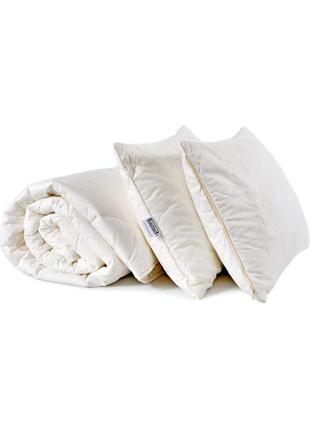 Набір бамбук ковдра євро 195х215см з подушками 50х70см (2 шт.) одеяло + подушки