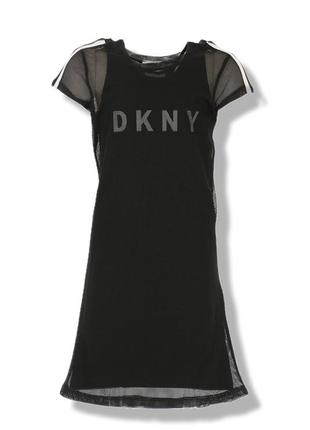Платье майка сетка двухслойное dkny