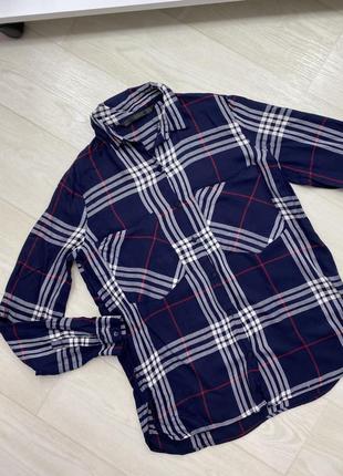 Рубашка клетка zara xs