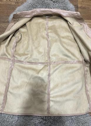 Шикарный пиджак ветровка из эко кожи zara2 фото