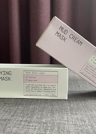 Маска очищуюча з глиной logically, skin clarifying green mask 100g4 фото