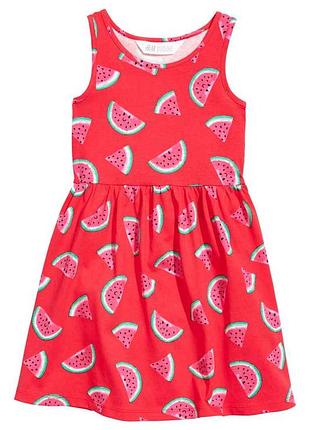 Новий сарафан дівчинці кавуни 8-10 років від тонких h&m, англія2 фото