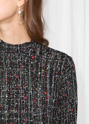 Класна сукня-міні з кишенями і контрастним ефектом бризок фарби від & other stories