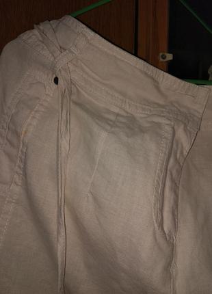 Легкая летняя натуральная юбка беленькая!dunnes