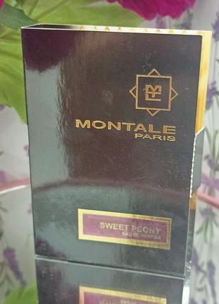 Пробник парфумована вода для жінок montale sweet peony, 2 мл