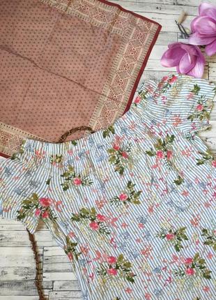 Сукня міді з коротким рукавом квітковий принт гарна сукня s tu3 фото