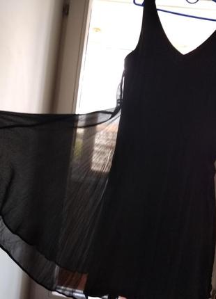 40-42р. шелковое платье-сарафан клёш на подкладе austin reed5 фото