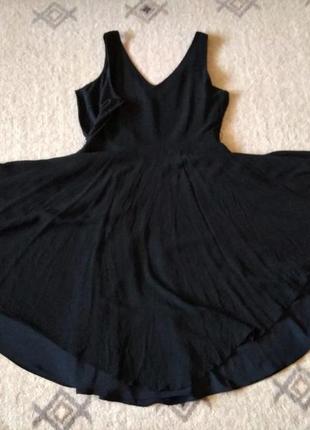 40-42р. шелковое платье-сарафан клёш на подкладе austin reed9 фото
