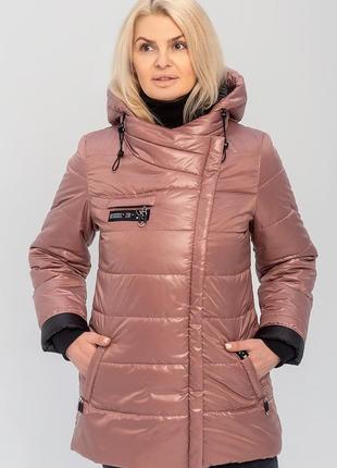 Демисезонная женская куртка с поясом1 фото