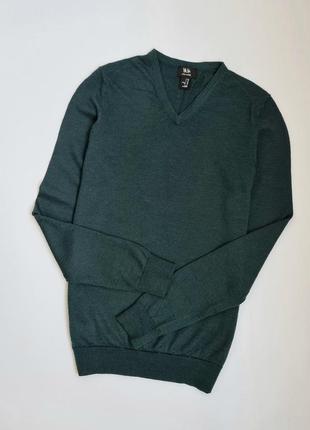 Шерстяной трикотажный свитер джемпер1 фото
