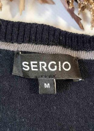 Шерстяной свитер джемпер пуловер в ромбы 100% шерсть