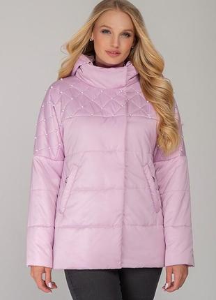 Куртка розовая демисезонная