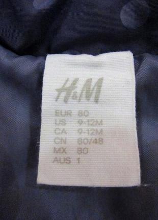 Куртка курточка демисезонная h&m 9-12 мес.6 фото