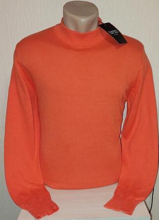 Шикарний помаранчевий светр boohoo man made in bangladesh з биркою, блискавична відправлення