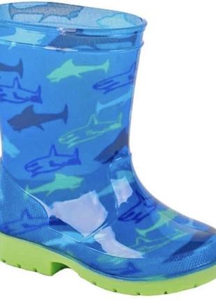 Резиновые сапожки, гумові чобітки з акулами1 фото