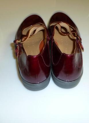 Кожаные лакированные туфли мокасины clarks unstructured , р 40, uk 7d, стелька 263 фото