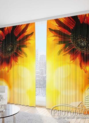 Фото штори "соняшник 3" 2,5 м*2,6 м (2 полотна по 1,30 м)