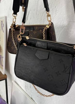 Сумочка  мульти черная pochette multi black5 фото