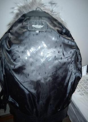 Кожаная куртка-трансформер с чернобуркой2 фото