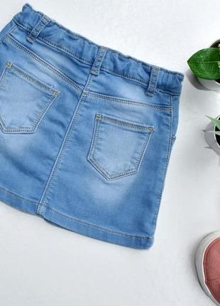Nutmeg гарна спідничка під джинс з вишивкою на 1,5-2 роки5 фото