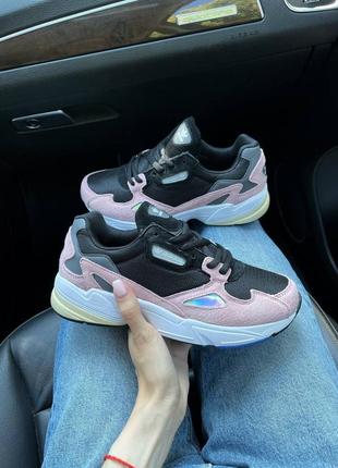 Adidas falcon pink кроссовки адидас фалконе розовые