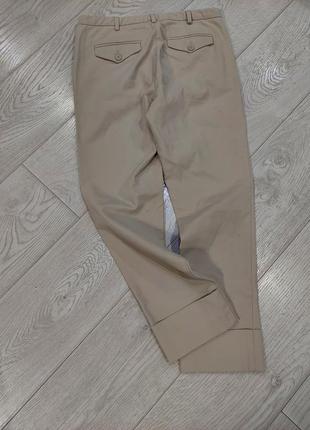 Укороченные брюки zara бежевые размер м9 фото