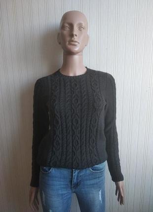 Чорний жічоний светр розмір xs