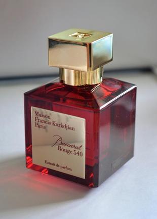 70 и 200 мл, maison francis kurkdjian baccarat rouge 540 extrait de parfum, нишевый парфюм6 фото