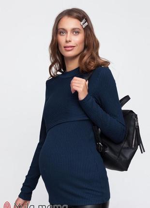 Облегающий гольф для беременных и кормящих из трикотажа резинка