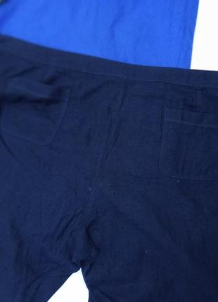 Супербатал!легкие штаны с карманами,лен c вискозой,30разм.3 фото