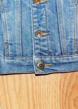 Фирменный джинсовый пиджак для девочки 2 года, 92 см4 фото