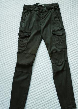 Жіночі джинси джогери h&m кольору хакі2 фото
